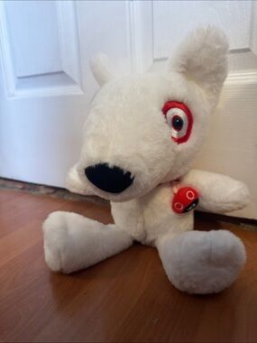 White Plush Target Dog